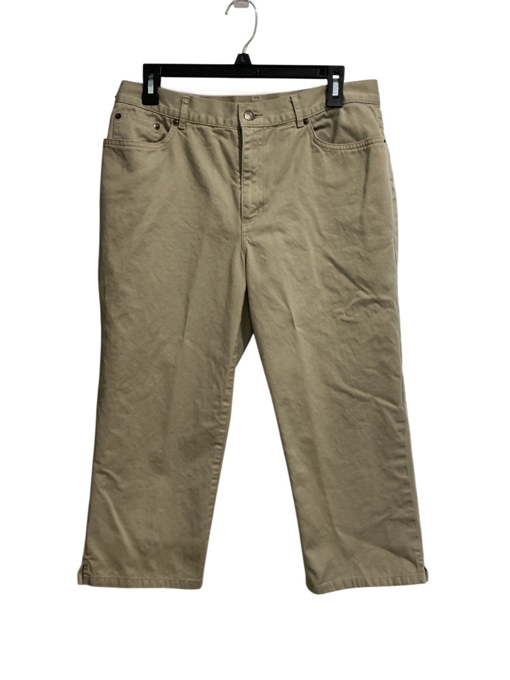 Lauren Jeans Co. Ralph Lauren Women’s Capri Khaki Pants Mid-Rise
